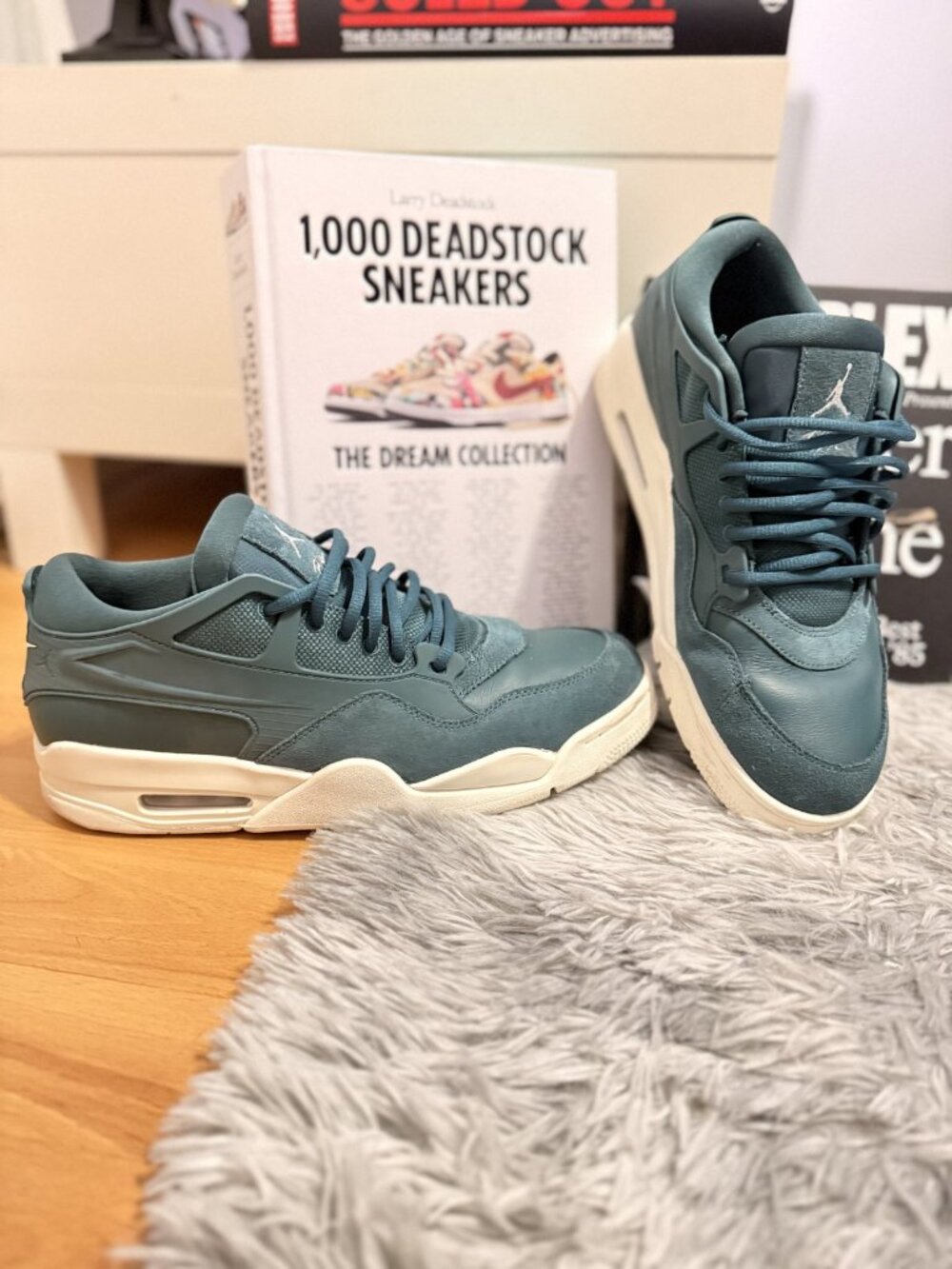 Air Jordan 4 RM Oxidized Green White Sail Women's 12 / Men's 10.5 FQ7940-300 NDS